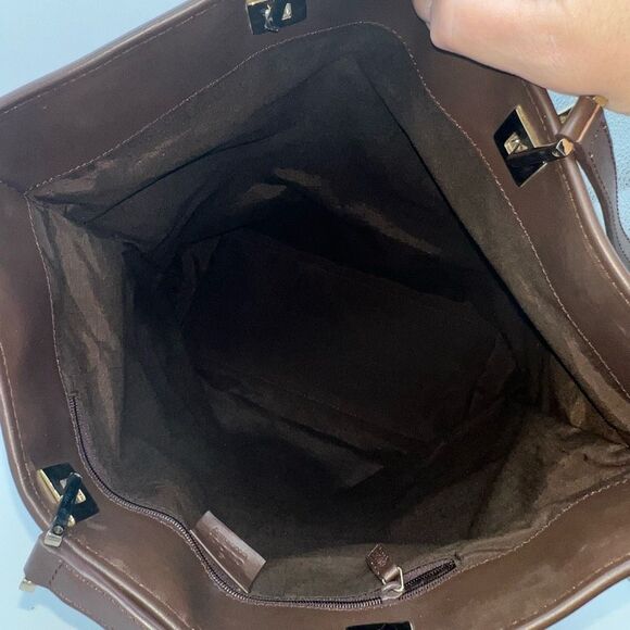 Gucci Brown Monogram Tote Bag - Picture 7 of 14